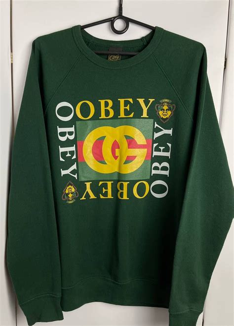 obey gucci sweatshirt|gucci jersey hooded sweatshirt.